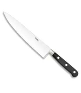 Kokkens kniv sort polyoximetylengummi (blad 20 cm.) ⚔️