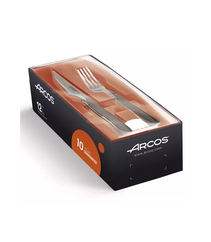 Jeu de 6 couteaux et 6 fourchettes à steak Arcos ⚔️