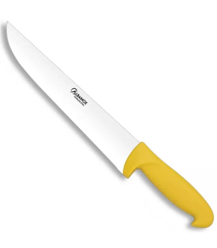 Kochmesser, gelber Griff, 25 cm Klinge. ⚔️