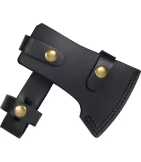 Hache lourde avec étui en cuir (36 cm)