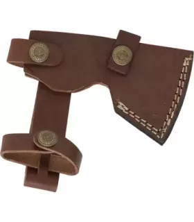 Hache de main avec étui en cuir