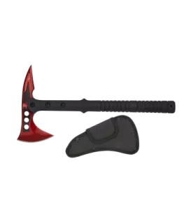 Taktische Axt Marke Albainox rot-schwarz mit Scheide ⚔️