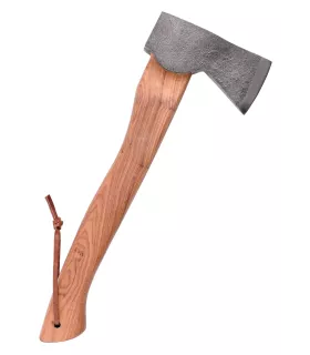 Funktioneller Outdoor-Axt mit Lederscheide (29,5 cm). ⚔️