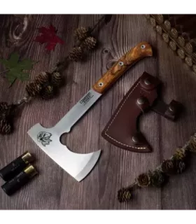 Adelaar bijl, handvat van olijfhout ⚔️