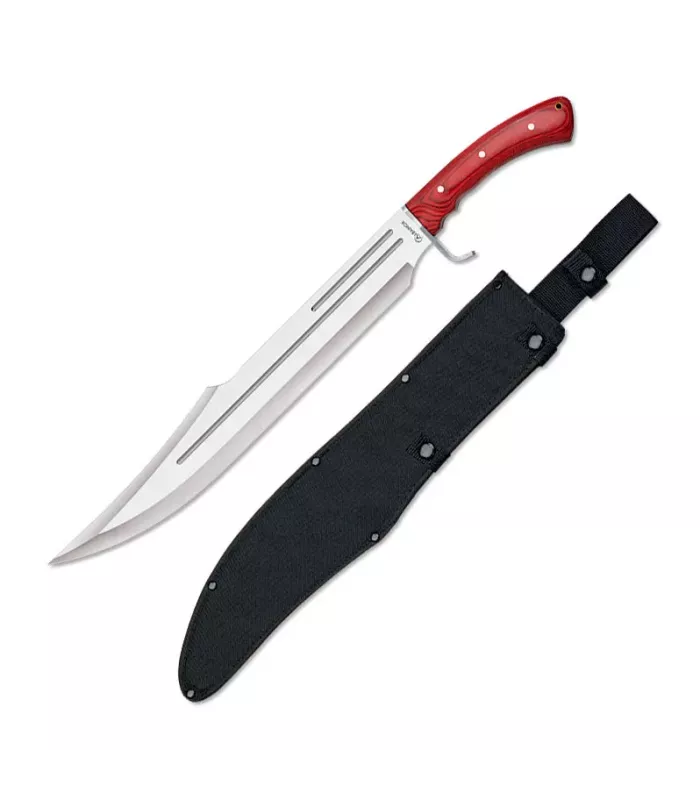 Machete mit Sichelkopf Marke Albainox Stamina Rot (43 cm.) ⚔️