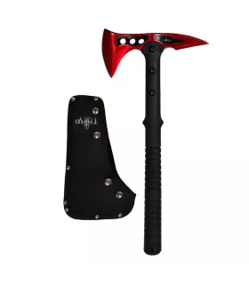 Taktische Axt Third aus 420er Stahl mit rotem Finish, 39 cm. ⚔️