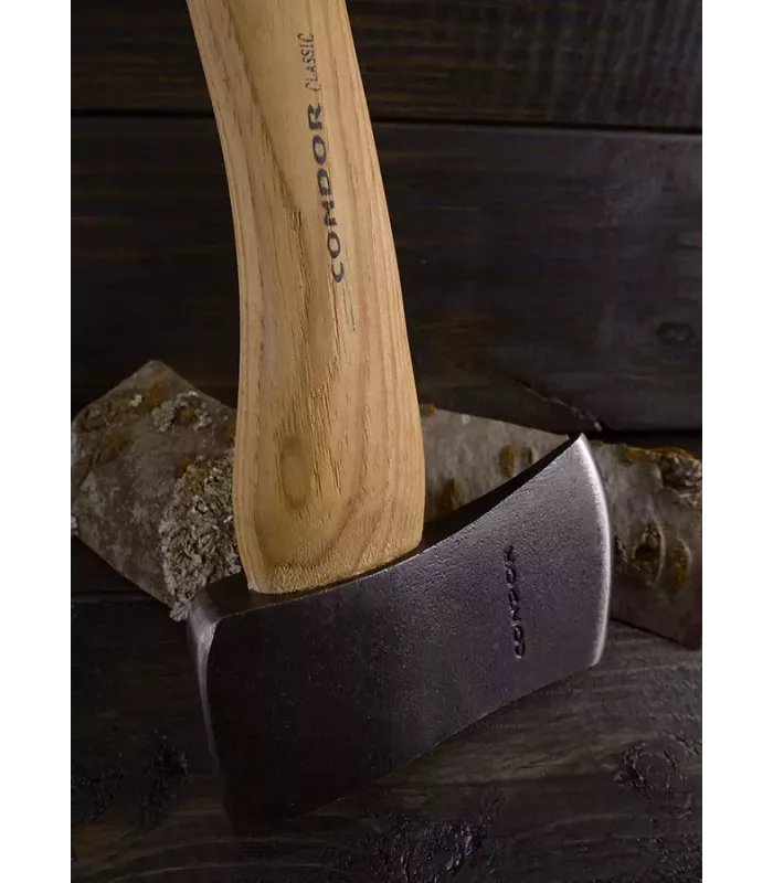 Hache de camping Condor, avec étui en cuir ⚔️