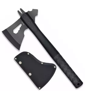 Schwarzer taktischer Beil Albainox mit Nylonschutzhülle ⚔️