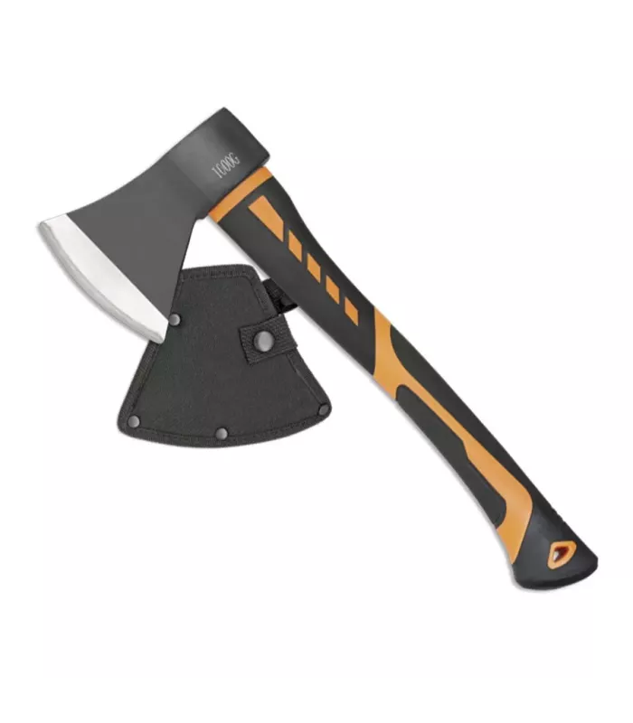 Hacha Barbaric mango fibra y goma (42 cm.) ⚔️