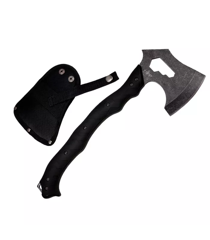 Taktisk økse Third med stenfinish blad ⚔️