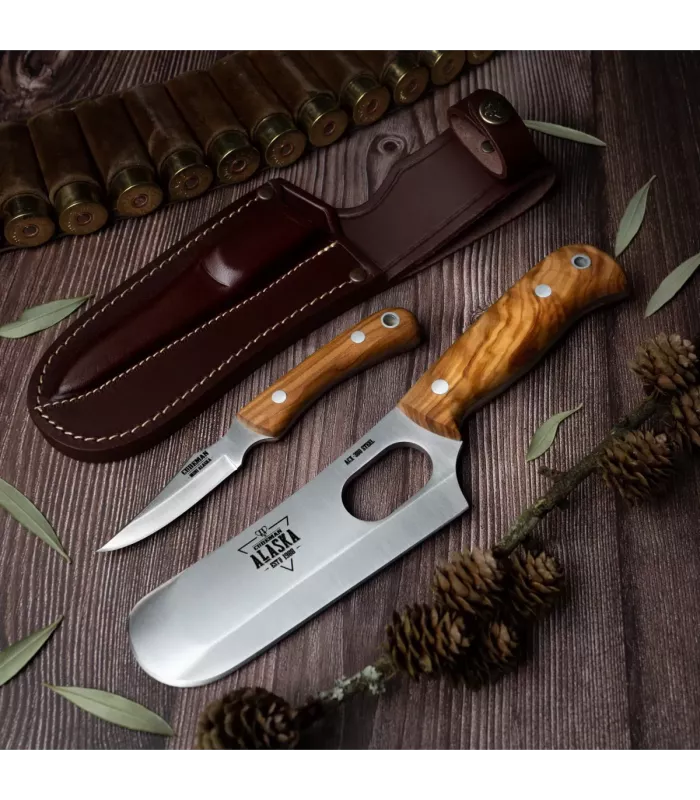 Satz Axt Alaska und Mini-Messer Alaska mit Jagdmessern ⚔️