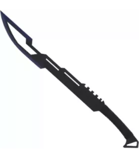 Machete til at skære bananer med blå blad (med etui) ⚔️