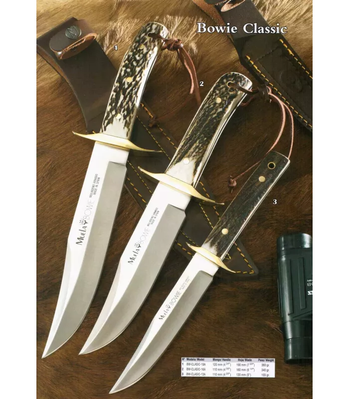 Bowie-Classic-Messer mit Hirschhorn-Griff ⚔️