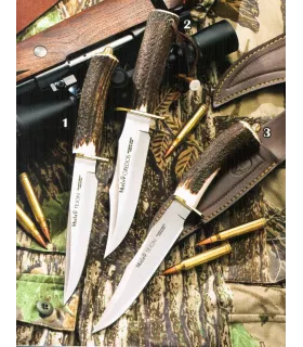 Couteau Tejón-Gredos avec manche en bois de cerf et laiton ⚔️