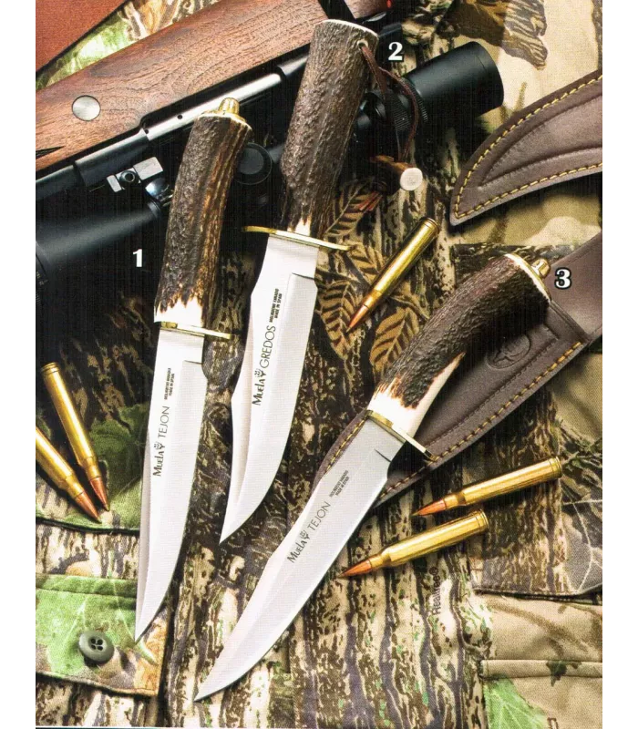 Marder-Gredos-Messer mit Hirschgeweihgriff und Messing ⚔️