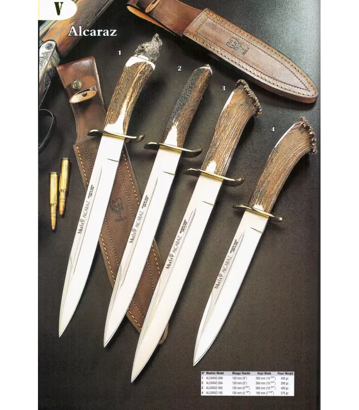 Couteaux Alcaraz avec poignée en bois de cerf ⚔️