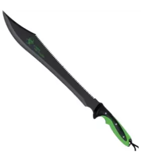Machete tattico tagliacarne acciaio nero Zombie Dead ⚔️
