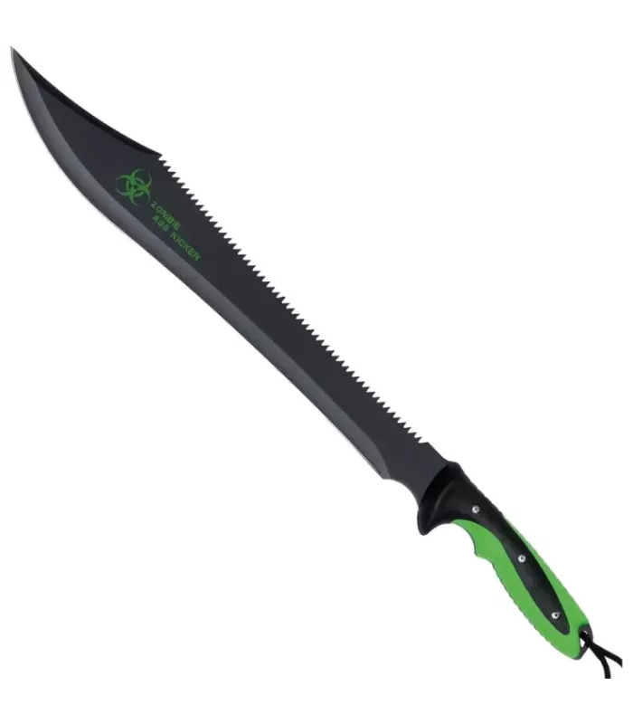 Taktisches Machete Schnittmesser aus schwarzem Stahl Zombie Dead ⚔️
