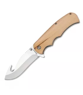 Jagdmesser, Skinner-Typ, mit Griff aus Naturholz ⚔️
