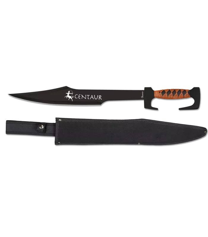 Machette Centaure noir cordée (63,50 cm.) ⚔️