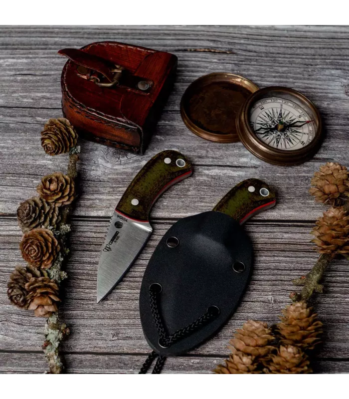 Yoda Messer mit Nadelspitze von Cudeman, Kydex-Hülle ⚔️
