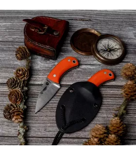 Couteaux Yoda mangue orange de Cudeman, étui kydex ⚔️