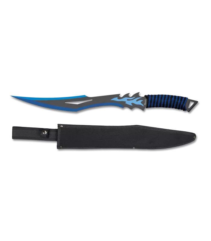 Machette Cortacañas encordée bleu-noir (51 cm.) ⚔️