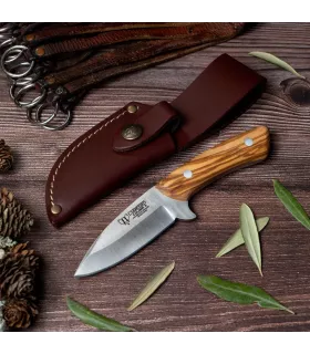 Cuchillo voor het schillen Cudeman, olijfhouten handvat ⚔️