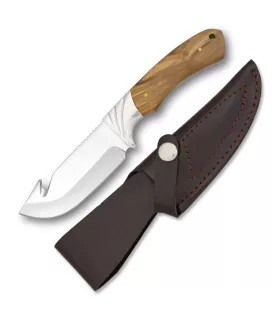 Jagdmesser mit Olivenholzmessergriff (22,5 cm). ⚔️