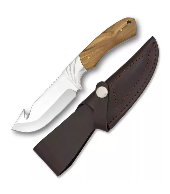 Hunting Knife with Olive Wood Handle (22.5 cm.) ⚔️