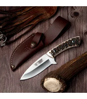Coltello da disosso con asta di cervo, lama di 10,5 cm. ⚔️