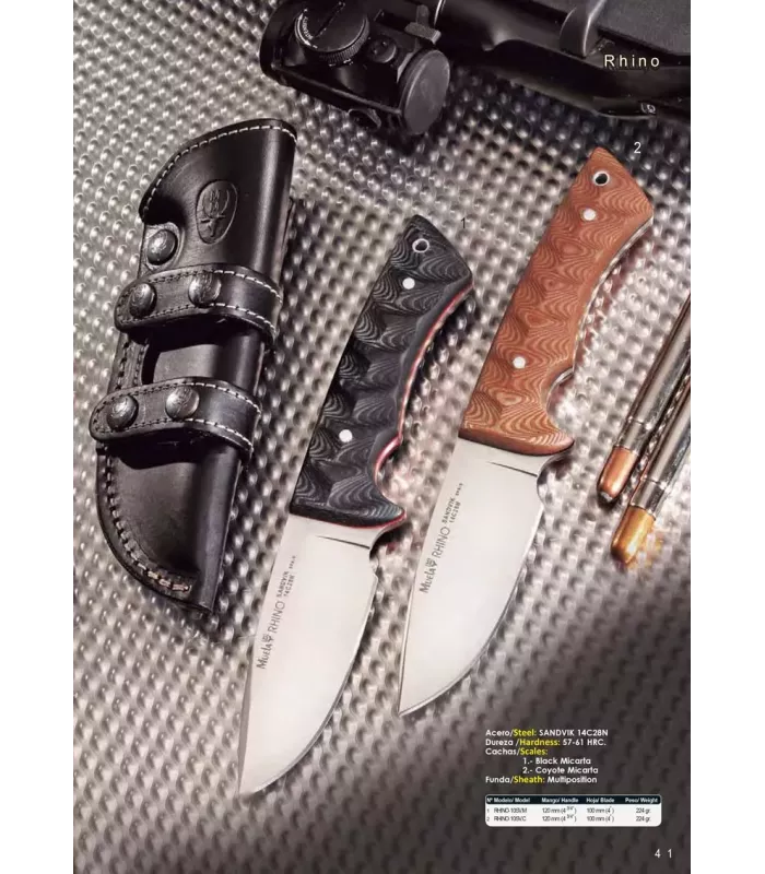 Cuchillo caza Rhino Micarta Coyote ⚔️