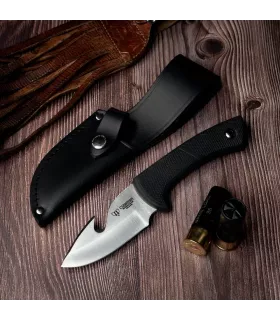 Coltello spelucatore manico in gomma (21,5 cm). ⚔️