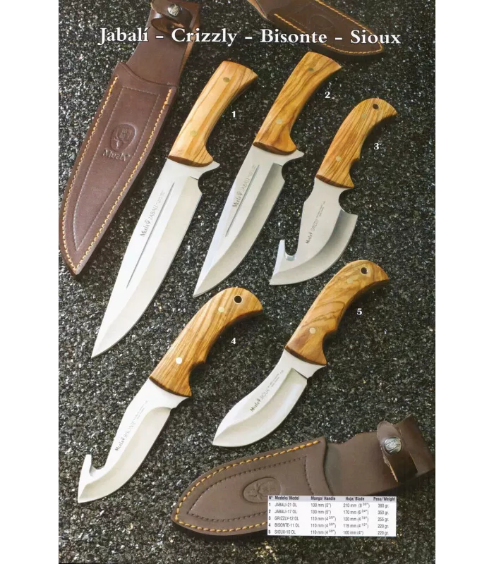 Wildschwein-Grizzly-Bison-Sioux Messer ⚔️