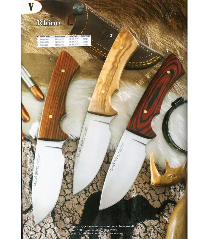 Rhino Hunting Fixed Blade Knife by Muela ⚔️