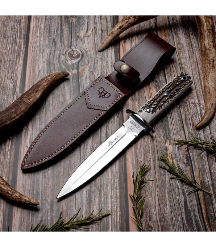 Hunting finishing knife Cudeman stag deer antler ⚔️