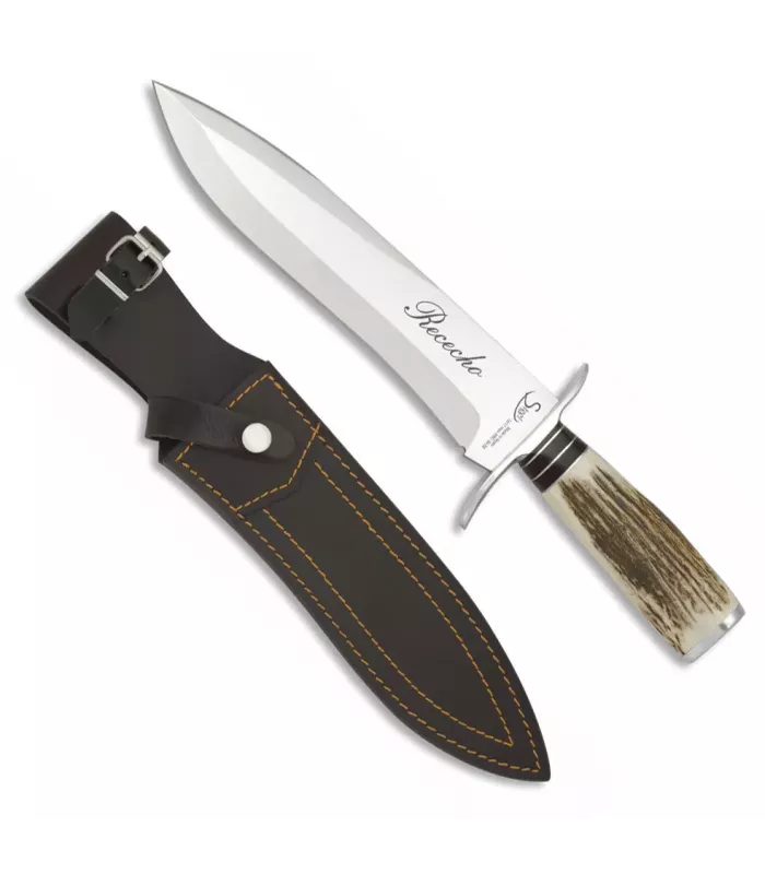 Cuchillo de remate de Caza Rececho, asta de ciervo ⚔️
