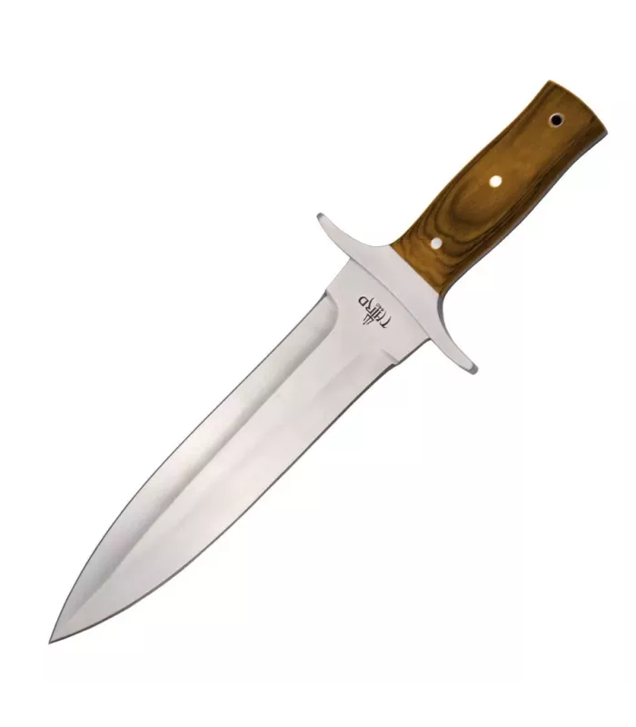 Faca de remate de caça Third, bainha de couro ⚔️