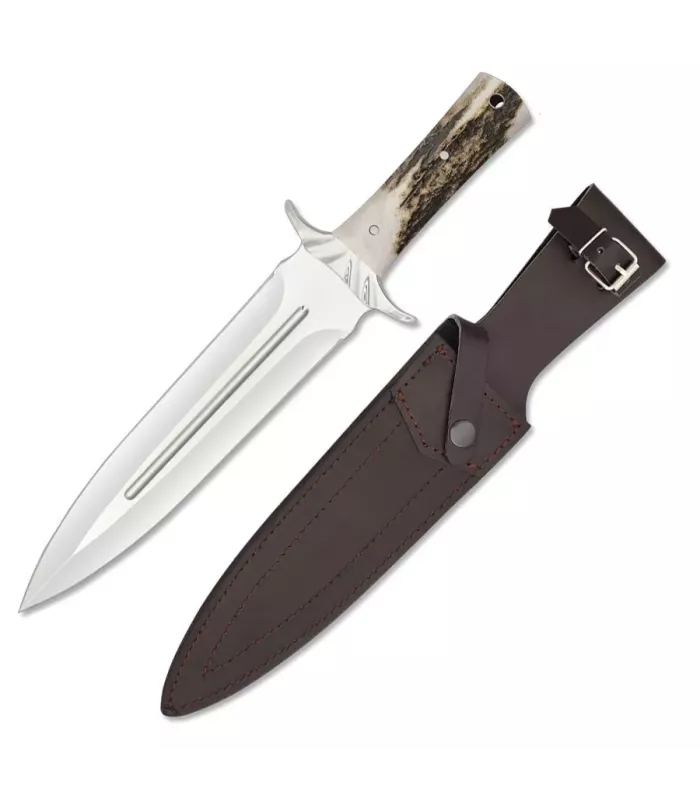 Cuchillo de caza Rematador, Mango de Ciervo ⚔️