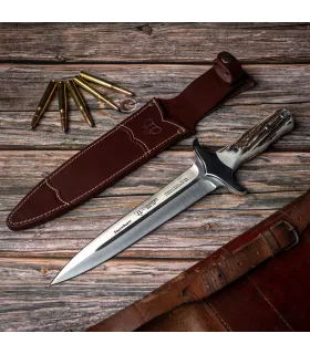 Jagdmesser für Abschluss, Hirschgeweihstange ⚔️