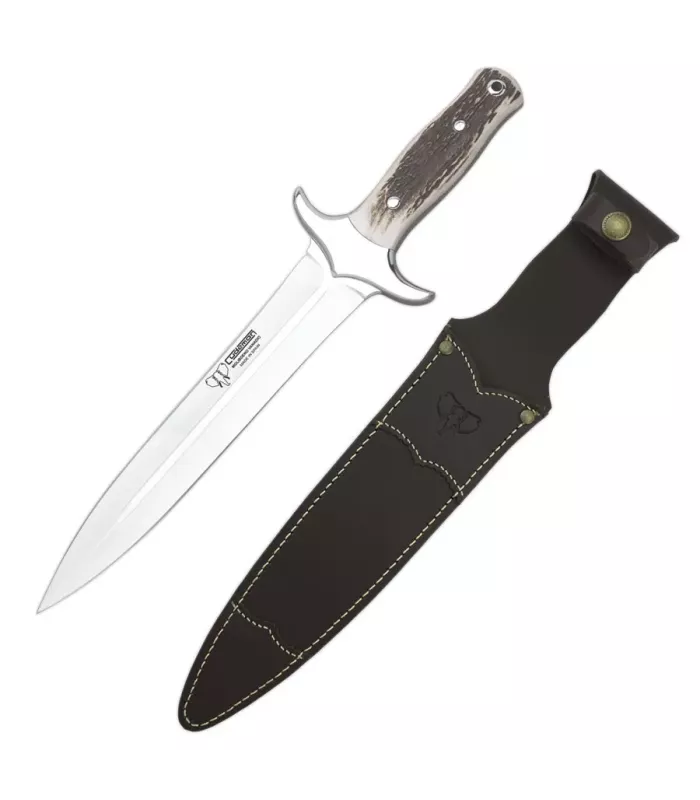 Couteau de chasse de finition, bois de cerf ⚔️