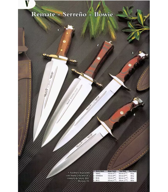 Muela Remate-Serreño-Bowie Hunting Knife ⚔️