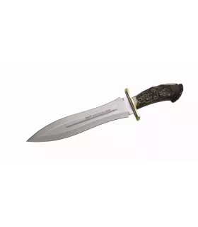 Abschlusstasche Podenquero-Messer, Geweihgriff geschnitzt ⚔️