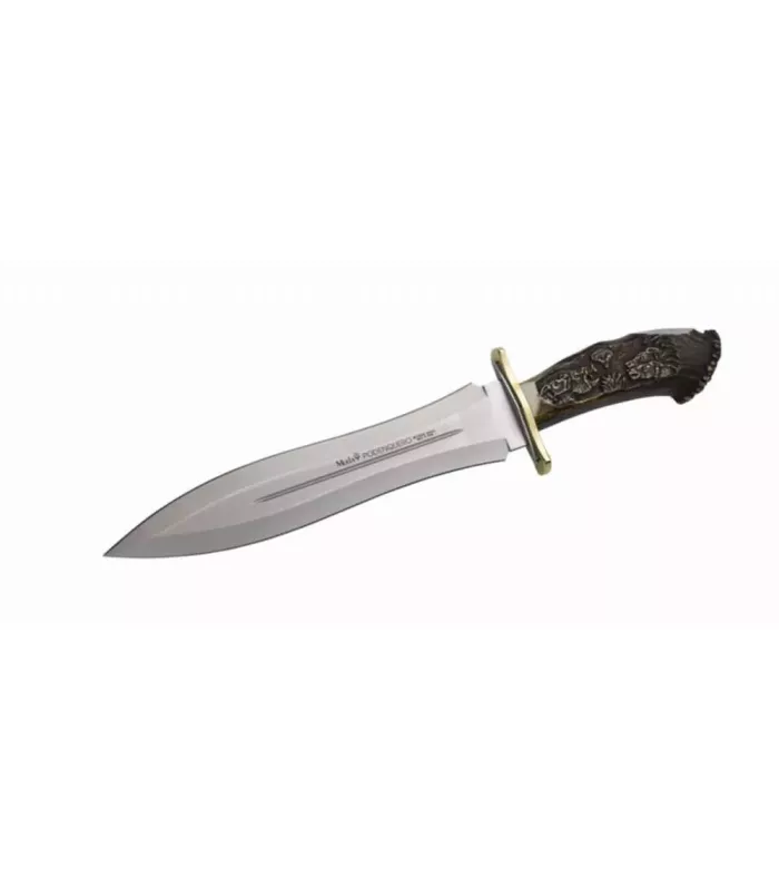 Cuchillo Podenquero de remate, asta de ciervo tallado ⚔️