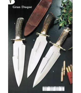 Couteaux de chasse de finition, Grand Duc avec manche en bois de cerf ⚔️