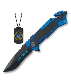 Coltello di salvataggio Air Force con identificazione ⚔️
