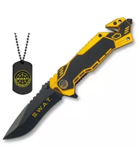 Coltello di salvataggio S.W.A.T. con targhetta ⚔️