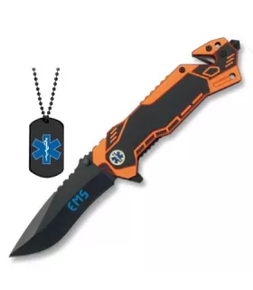 Coltello di salvataggio EMS con placchetta identificativa ⚔️