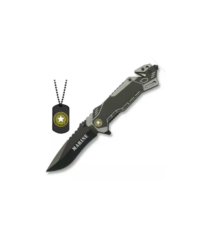 Rescue knife, U.S. Marines with badge ⚔️