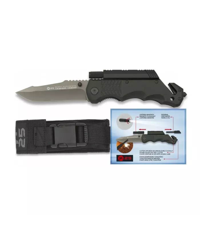 Rescue Knife RUI PRO with titanium plating ⚔️